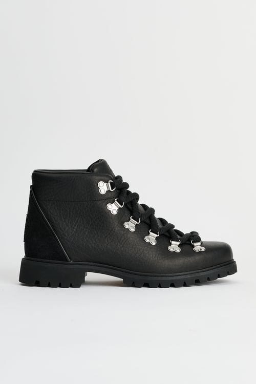 Timberland Authentic Hike Mid Lace Up Boot Black Full Grain