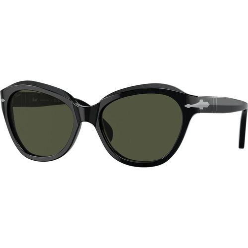 Persol Woman Persol PO0582S 95/31 Sunglasses Acetate Black Green Cat Eye Norma