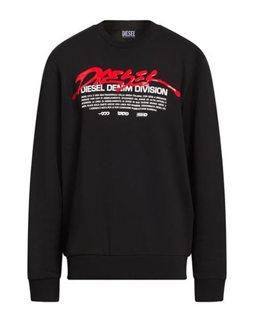 Man Sweatshirt Black Size XL Cotton