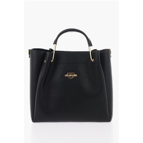 LOVE Faux Leather Tote Bag with Golden Women's Logo