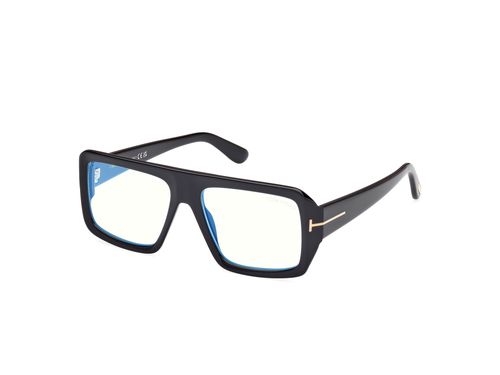Blue Light Block Browline Mens Eyeglasses FT5903-B 001 54