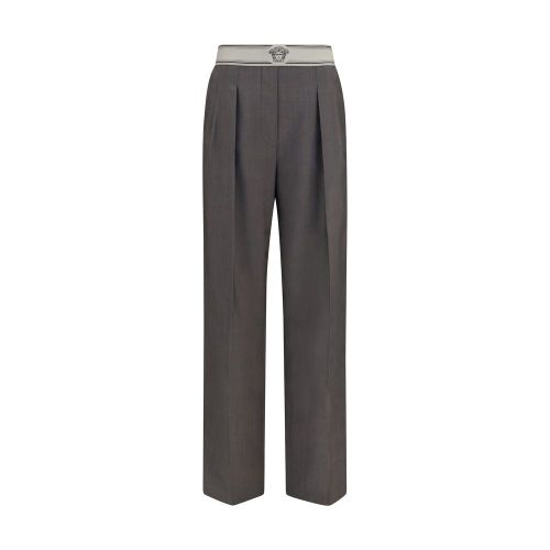 Merino Wool and Mohair Blend Trousers — Gray