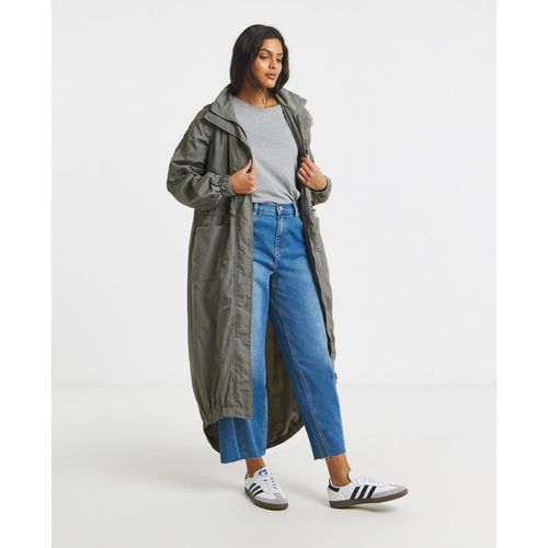 Grey Pocket Detail Parachute Parka