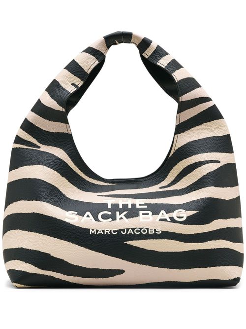 The Sack zebra-print bag - Black