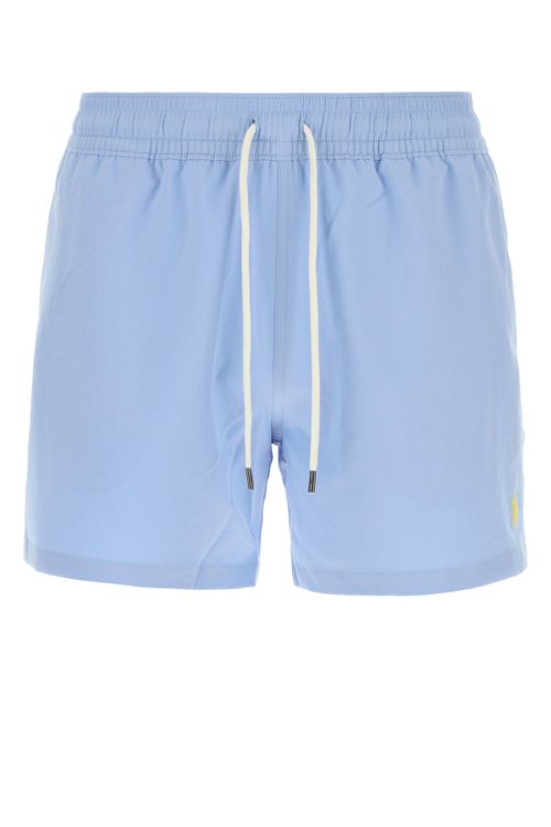 POLO RALPH LAUREN Light-blue stretch polyester swimming short