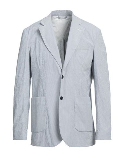 Man Blazer Blue Size 38 Cotton, Elastane
