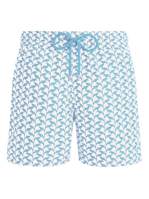 Vilebrequin Net Sharks swim shorts - White