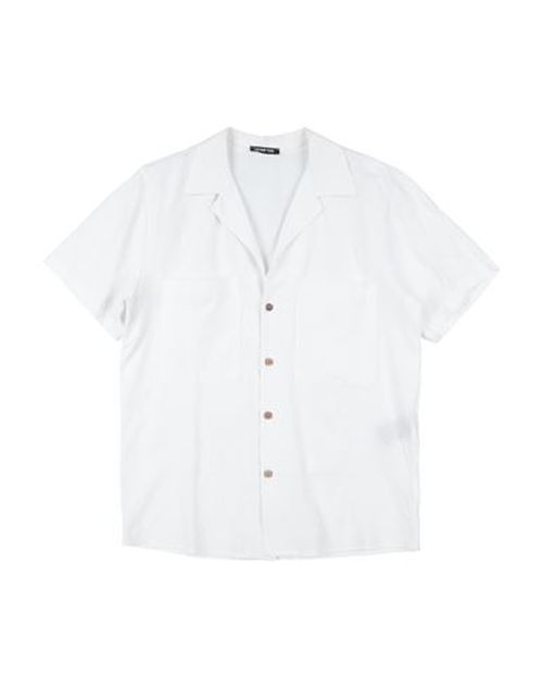 Kid Boy Shirt White Size 14 Viscose, Linen