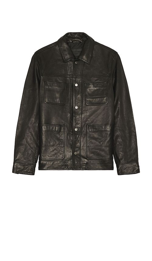 ALLSAINTS Saxon Jacket in Black. - L also in S, M, XL/1X
