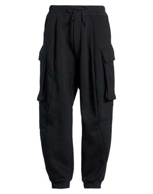 Man Pants Black Size M Cotton, Polyester