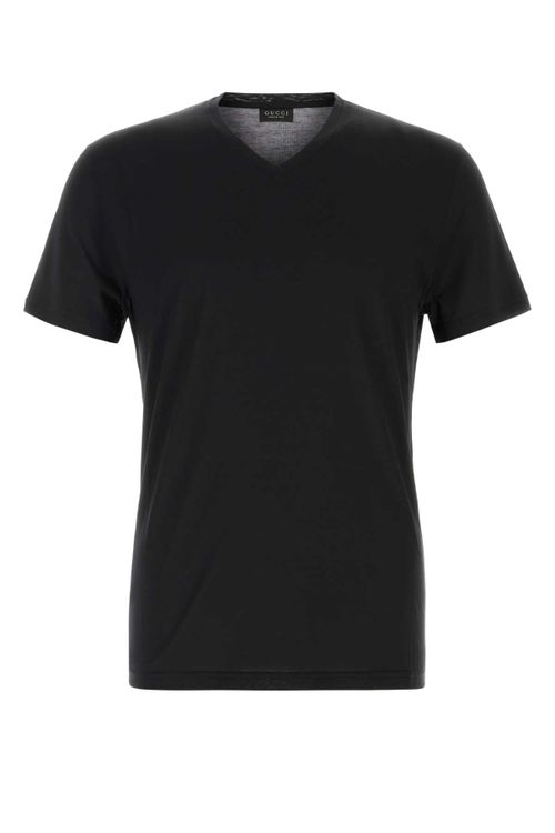 Silk Jersey T-Shirt — Black