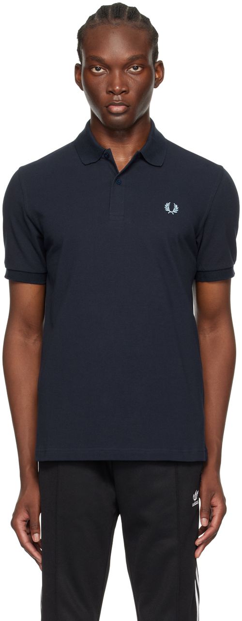 Fred Perry Navy Embroidered Polo