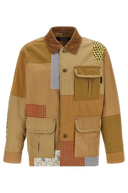 ギャルソン、パッチワークジャケット - Black Comme Des Garçons