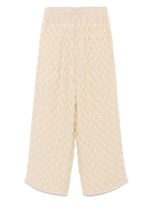 Isa Boulder Rectangle trousers - Neutrals