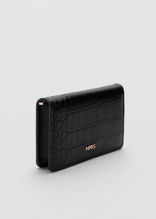 Coco leather effect wallet black - Woman - One size - 