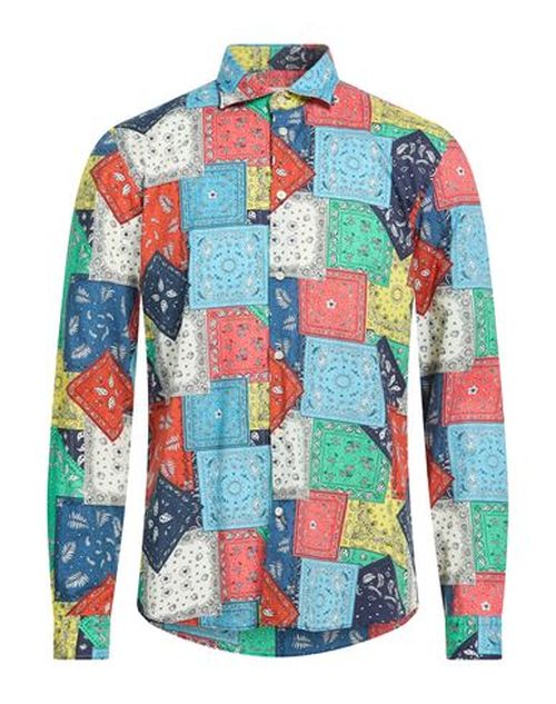 Man Shirt Azure Size 15 ½ Cotton, Elastane