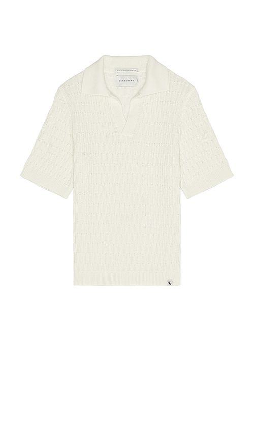 PEREGRINE Cove Polo Shirt in White.  S. Also in M, XL/1X