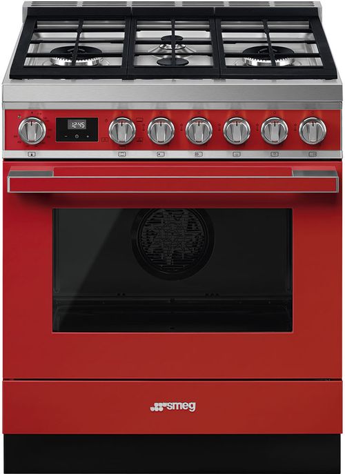 Smeg Portofino 30" Natural Gas Range CPF30UGGR