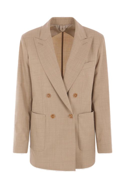 Double-breasted Long-sleeved Jacket