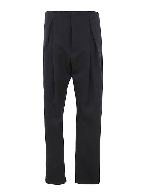 Wool trousers loose fit