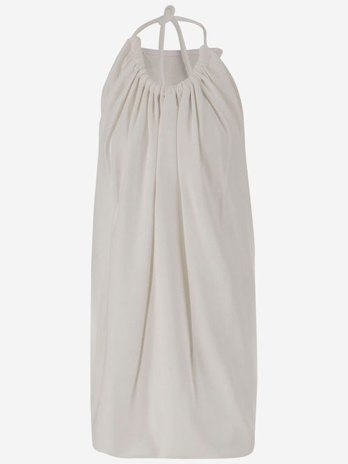 Long Viscose Mini Dress