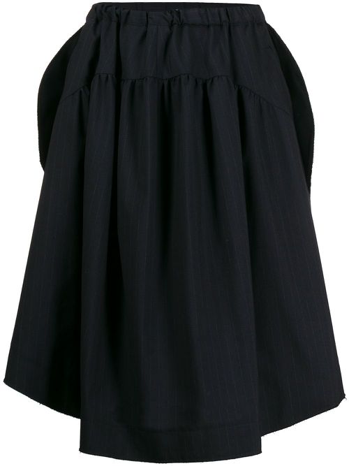 2000s pinstripe skirt - Blue