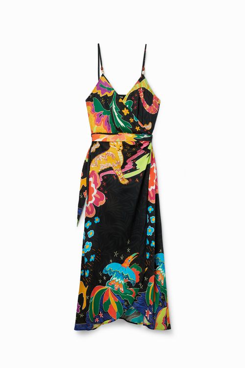 Jungle design wrap midi dre