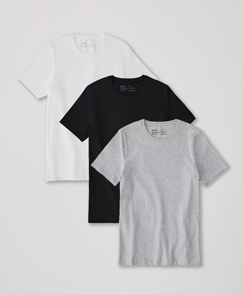 Men's Heather Basics Cool Stretch Crew Undershirt 3-Pack