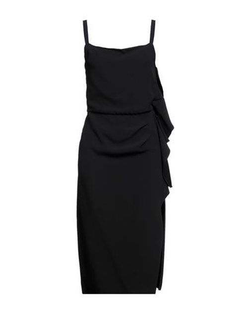 Caractère Woman Midi dress Black Size 4 Viscose, Polyester