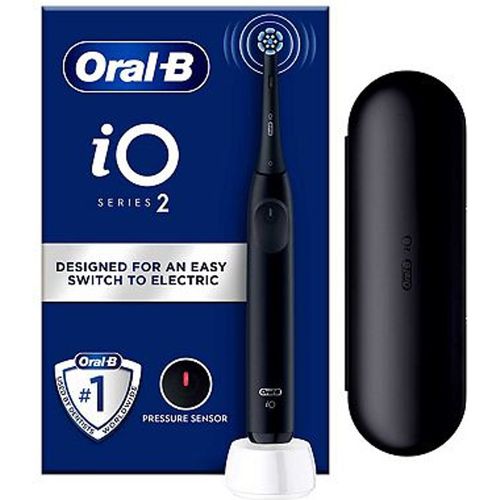 Oral-B iO2 Electric Toothbrush Night Black with Travel Case