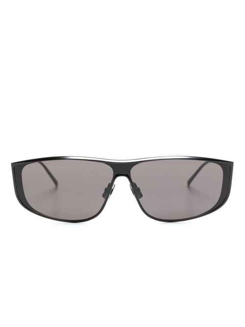Luna logo-embossed sunglasses - Black