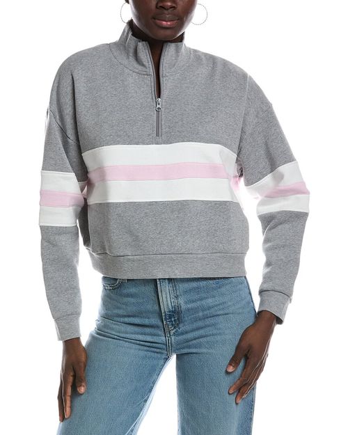 Vintage Fleece Colorblock Quarter Zip Pullover