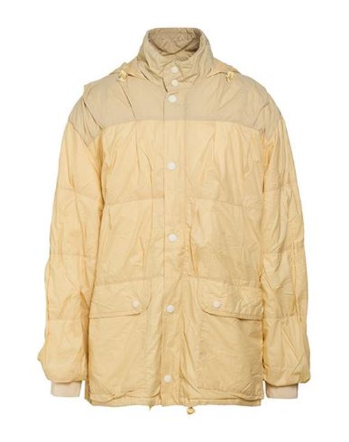 Man Jacket Pastel yellow Size 38 Polyamide, Polyurethane
