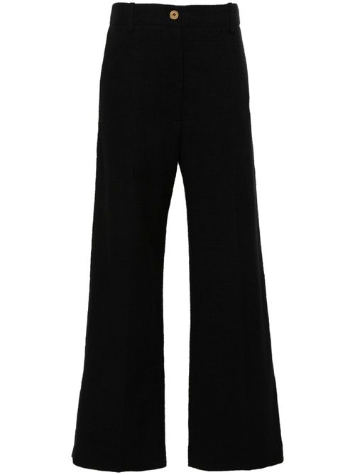 Iconic Long straight-leg trousers - Black