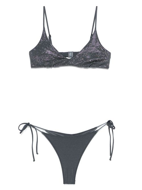Logo-patch bikini - Blue