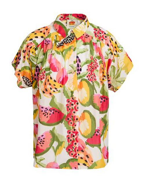 Woman Shirt Coral Size L Cotton