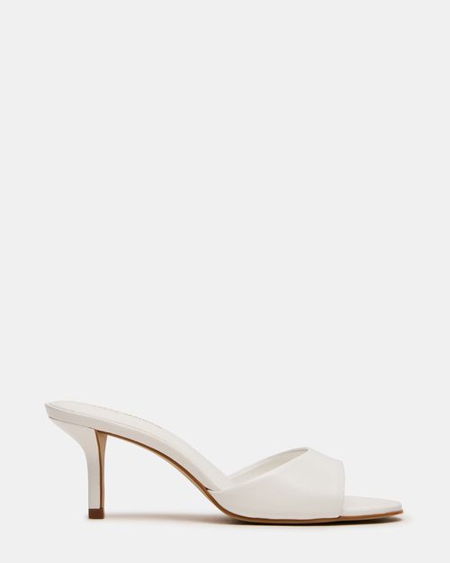 Steve Madden Women's Kendrix Mule Heels - White - - Leather