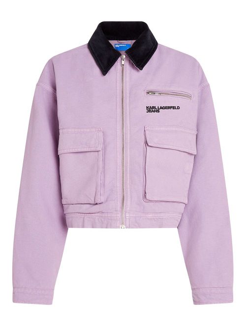 Workwear cargo jacket - Purple