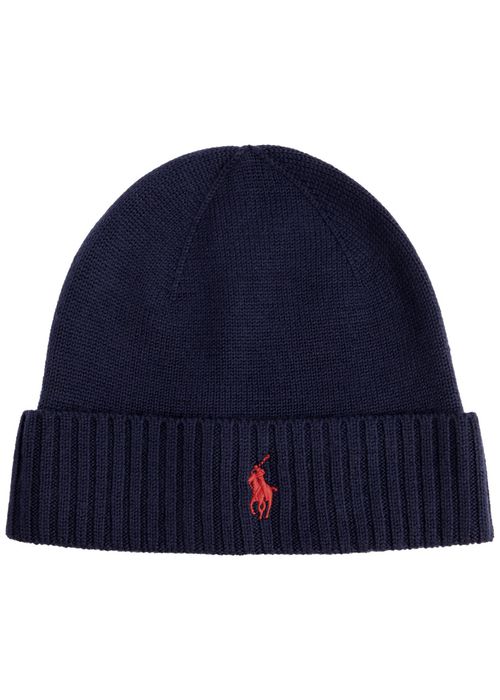 Logo-embroidered Wool Beanie
