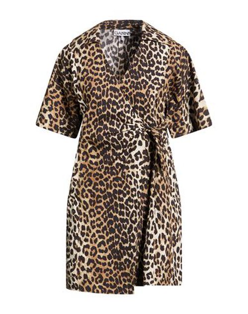 Woman Mini dress Camel Size 4 Organic cotton