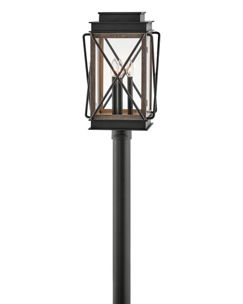 Black LED Post Top or Pier Mount from the Montecito Collection