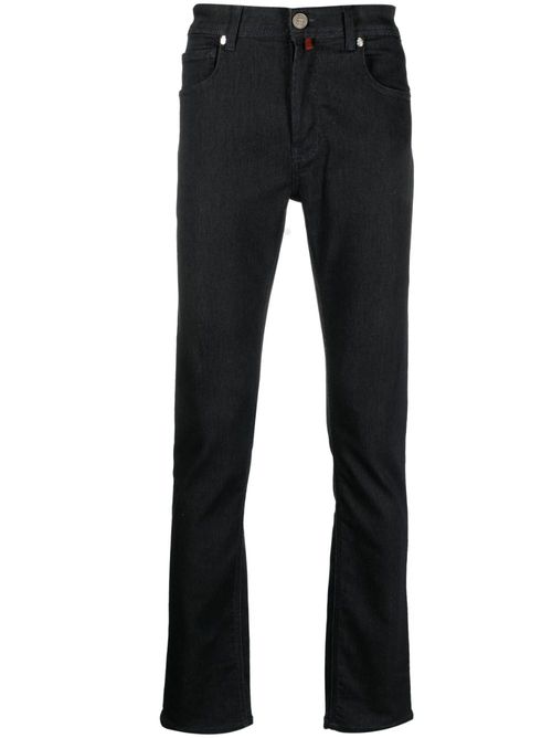 Mid-rise straight-leg jeans - Blue