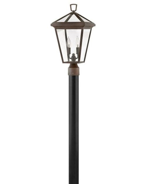 Oil Rubbed Bronze LED Post Top Pier Mount from the Alford Place Collection