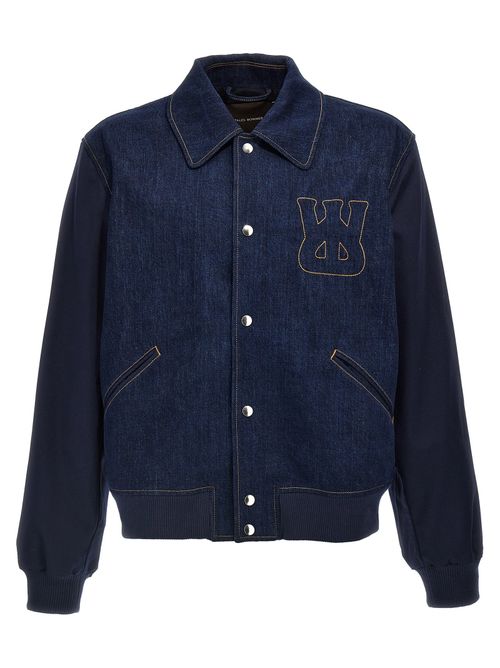 The Echo Denim Varsity Jacket