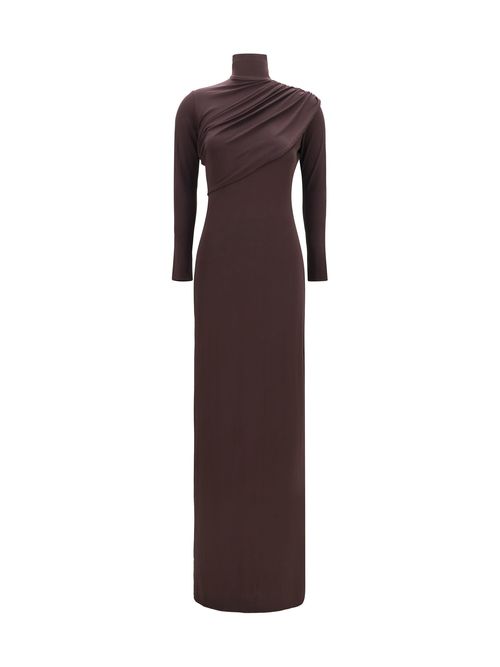 Twist Dress — Burgundy