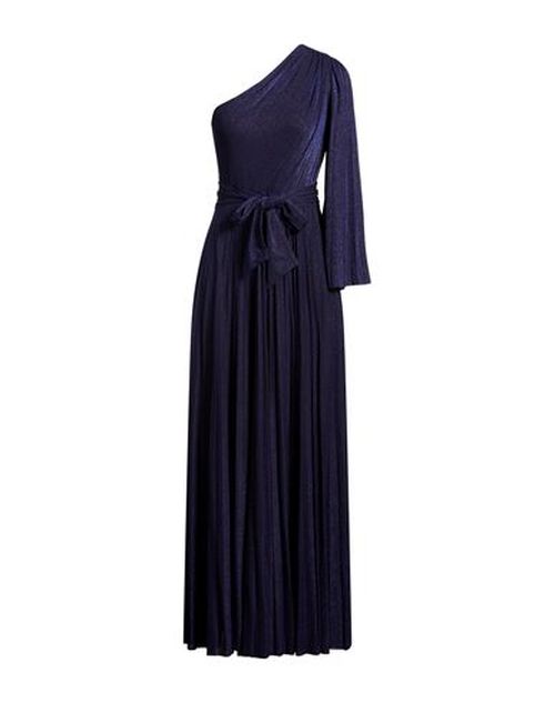 Woman Maxi dress Navy Size L Viscose, Polyamide, Metallic fiber, Elastane