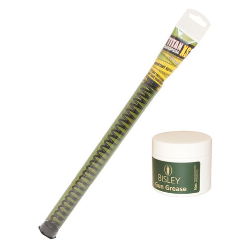 (No.15) Titan XS mainspring all sizes Air rifle spring tempered steel with Bisley Grease