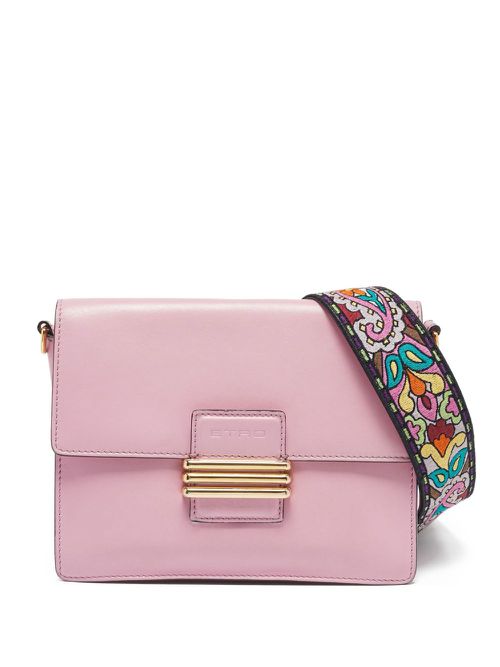 Leather cross body bags - Pink