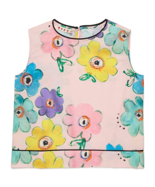 Kids Floral Printed Tank Top