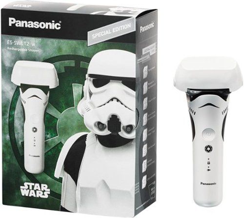 Star Wars Stormtrooper Wet/Dry Electric Shaver with 3-Blade Cutting System and Beard Sensor - white/black